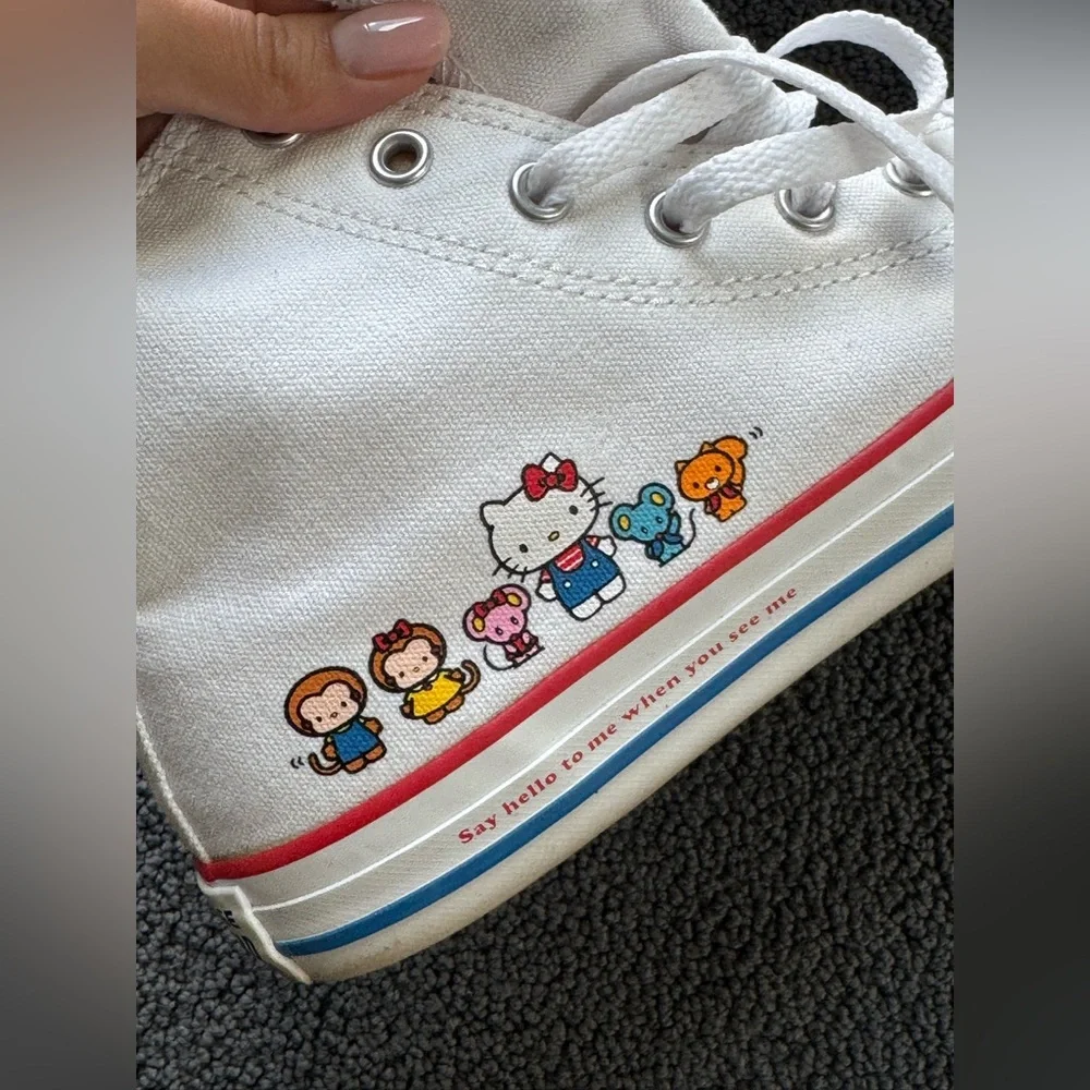 Hello Kitty high top converse - Picture 9 of 14